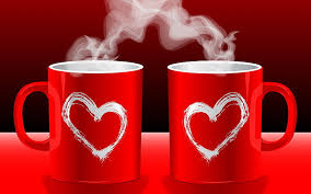 red love couple coffee mugs
