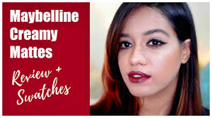 maybelline creamy matte lipstick review
