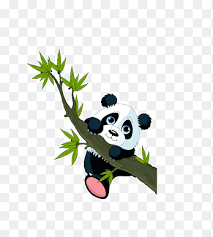 giant panda wall decal sticker colored