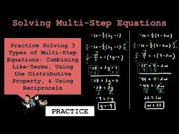 Solving Multi Step Equations 3 Types