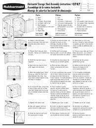 rubbermaid 3747 embly instructions