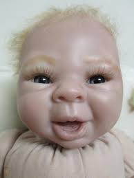 Asians with albinism often have blonde hair and blue eyes but their skin isn't quite as light as a caucasian with albinism. 20 Custom Strawberry Blonde Hair And Blue Eyes Artist Reborn Baby Doll 1834086883