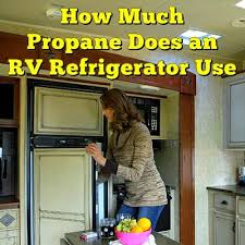 How Much Propane Does An Rv Refrigerator Use