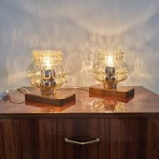 Pair Of Vintage Night Lamps Bedside
