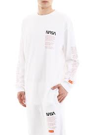 Heron Preston Nasa Embroidery T Shirt Hmab002f19600020 White
