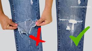 how to fix the hole in jeans a