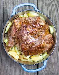 pork roast with sauer apples and