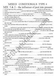 Mixed conditionals type 4 mix 2 and 3 ADVANCED - ESL worksheet by grikoga