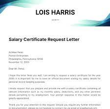 salary confirmation letter template