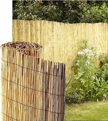 Pack Of 4 Reed Fence Screening Outdoor