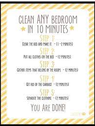 The fastest way to make your bedroom look clean is to make your bed. How To Clean Your Room In 10 Minutes Clean Bedroom Bedroom Cleaning Checklist Room Cleaning Tips