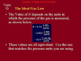 You can use this in a lot of fundamental formulas and equations like the ideal gas law. Chapter 11 Behavior Of Gases L Section 1