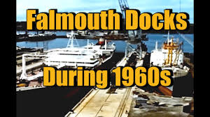 ship launch falmouth docks from the