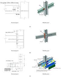 middle steel beam column joints
