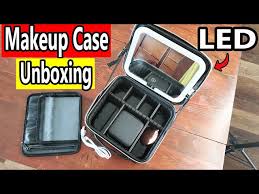 best makeup train case with led lighted