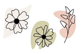 Aesthetic Flower Icon Graphic By