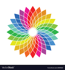 Color Wheel Palette Flower Shaped Spectrum