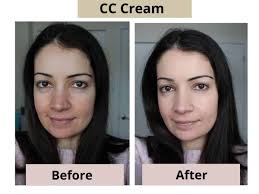 look flawless with cc cream before and