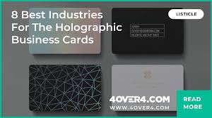 It allows the company to print individual designs on business cards. 8 Best Industries For The Holographic Business Cards 4over4 Com Marketing Cloud
