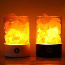 Himalayan Natural Ionic Air Purifier Rock Crystal Salt Lamp Night Light Tower Ebay