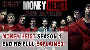 money heist season 1 ending full