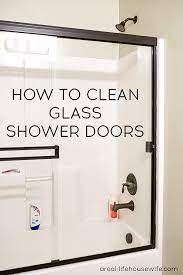 Clean Glass Shower Doors Cute Diy