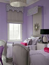 Purple And Gray Girls Room