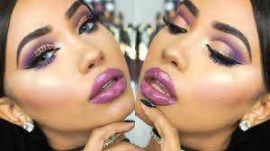 purple overload prom makeup tutorial