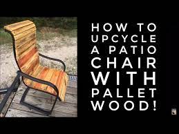 Upcycle A Patio Chair With Pallet Wood