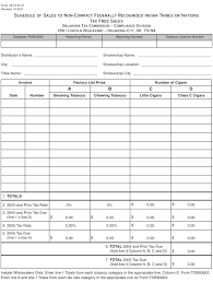 Otc Form 18 10 S 10 Download Fillable Pdf Schedule Of Sales