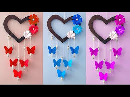 Heart Paper Wall Hanging Ideas
