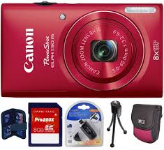 Canon Powershot Elph 130 Is 16 0 Mp Digital Camera Red 8 Gb