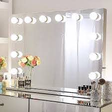 Chende Large Frameless Hollywood Makeup Mirror Tabletop Lighted Vanity Mirror With Dimmer For Dressing Room Walmart Com Walmart Com