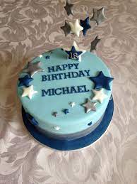With some basic cake art supplies, you'll be able to imitate a bakery's fancy. Simple 18th Birthday Cake For A Boy Birthday Cake For Him Simple Birthday Cake 18th Birthday Cake For Guys