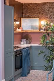 75 kitchen with pink backsplash ideas
