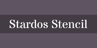 stardos stencil font free by vernon