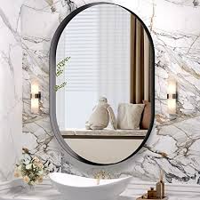 Hasipu 24 36 Inch Oval Wall Mirror For