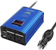 Check spelling or type a new query. Amazon Com Power Inverter 300w Car Inverter Dc 12v To 110v Ac Converter With Led Display 4 8a Dual Usb Car Adapter Charger By Voltworks Automotive