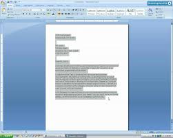Microsoft Word Formal Letter Template Microsoft Word 2007 Business