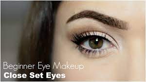 beginner eye makeup for close set eye