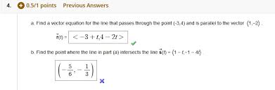 Answers Find Vector Equation