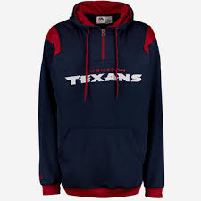 Details About Houston Texans Hoodie 2xl Quarter Zip Embroidered Logos Navy Majestic Nfl