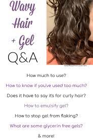 wavy hair gel questions answers