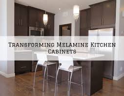 transforming melamine kitchen cabinets