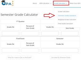 semester grade calculator easy use
