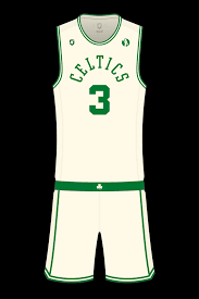 Boston Celtics Cream Alternate Third Sports Design By Dean