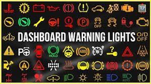 dashboard warning lights in your car