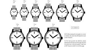 watch sizes guide which size watch is