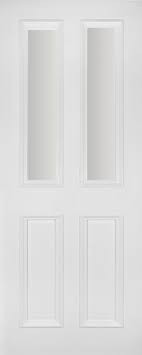 White Primed Door Flemish Glass