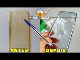 como limpar capinha de celular